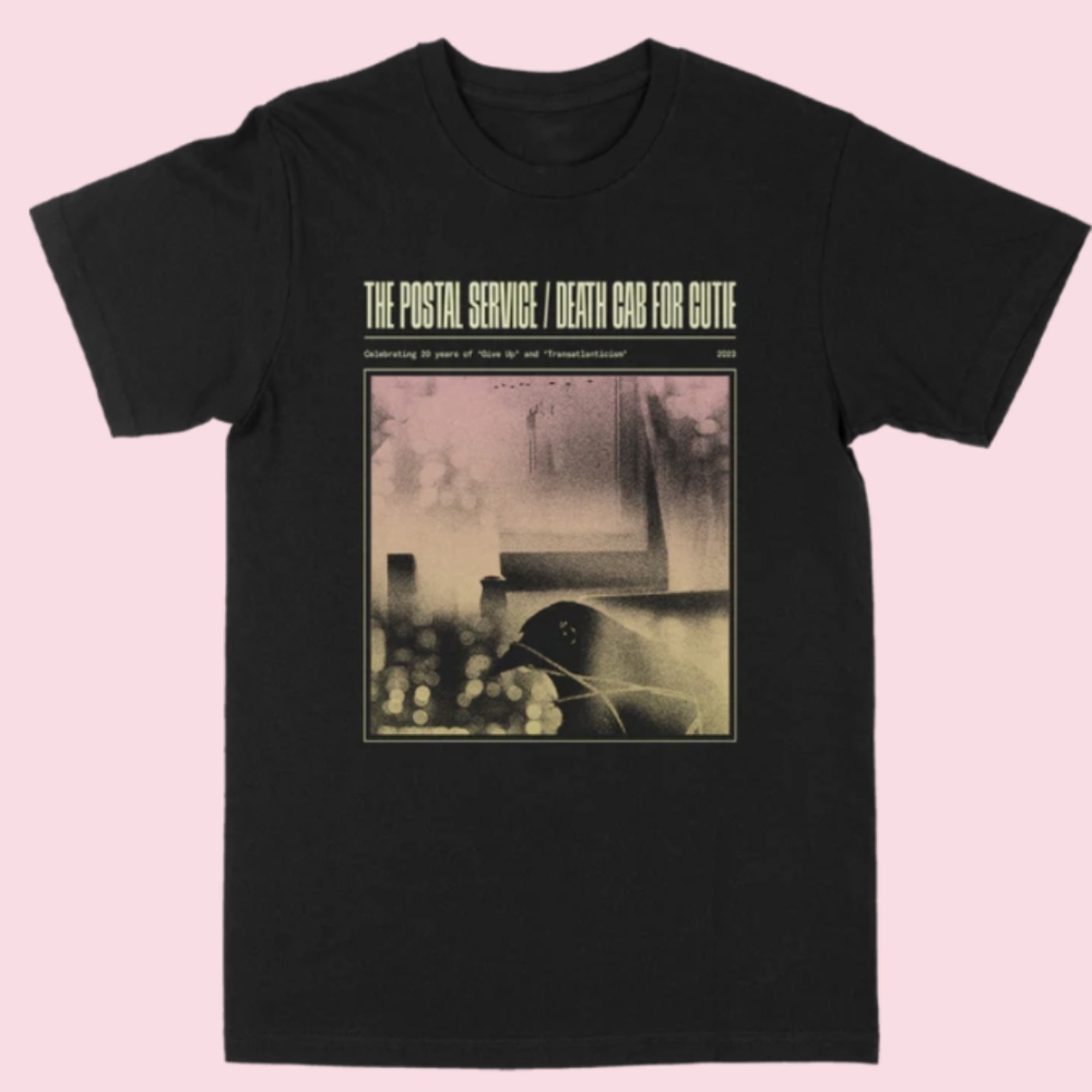 Death Cab for Cutie The Postal Service 2023 tour T-shirt
